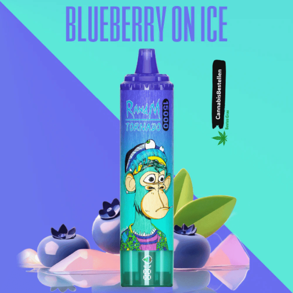 Randm Tornado Vape 15000 Blueberry On Ice