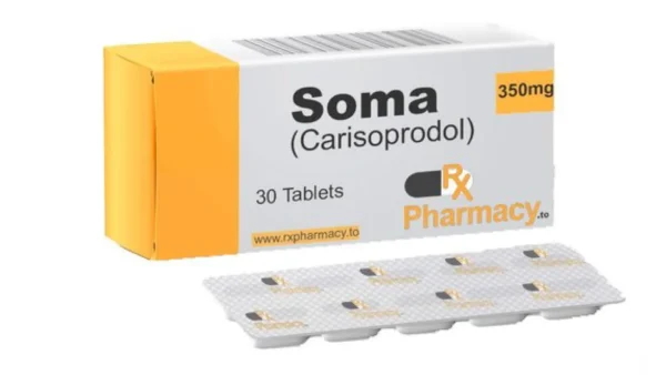 Carisoprodol (Soma - a muscle relaxant misused for its sedative effects) 100 tab