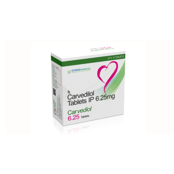 Carvedilol – Heart failure/hypertension.