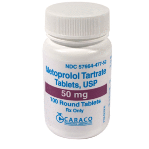 Metoprolol – Hypertension/heart conditions.