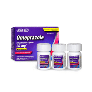 Omeprazole (Prilosec) – GERD/acid reflux.